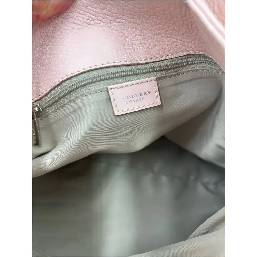 Women's Burberry London calfskin leather loop tote bag pristine